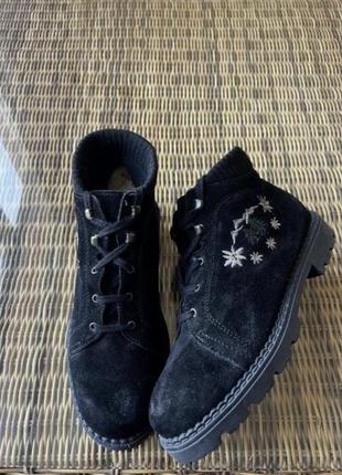 Зимние замшевые ботинки picnic черные утепленные,оригинал2 фото