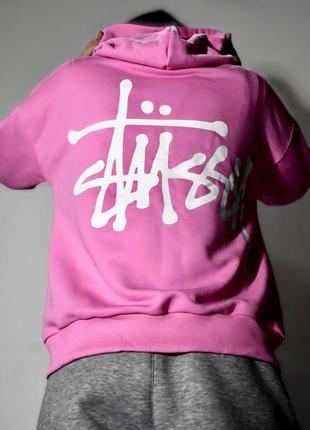 Новинка 🔥 тепле худі на флісі stussy big logo