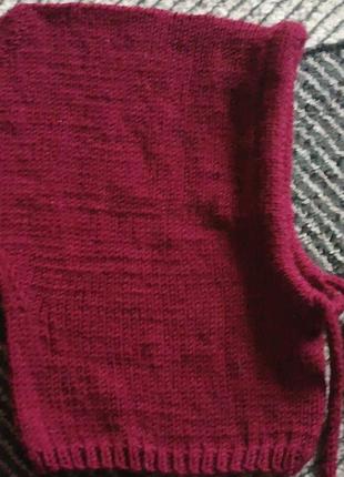 Капор,капюшон,вязаный капор ручной работы