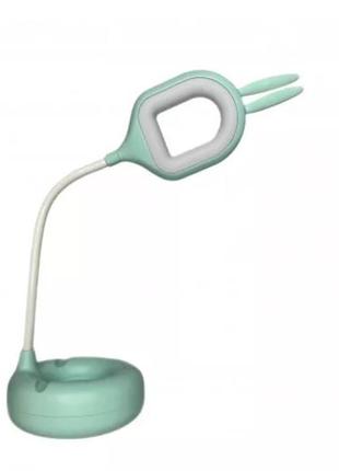 Настольная лампа 60l, светодиодный светильник (аккумулятор 1200mah/microusb/5w) blue