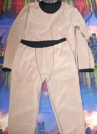 Зимнее термобелье мужские берберские флисовые базовые слои толстые длиные кальсоны...