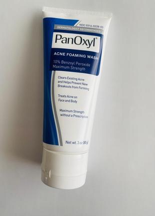 Panoxyl foaming acne wash пенка для умывания против акне с бензоил пероксидом, 85 г1 фото