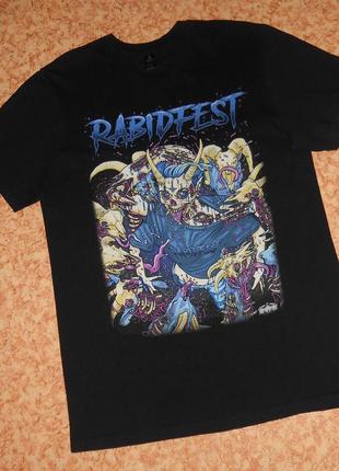 Футболка rabidfest limited edition/рок мерч1 фото