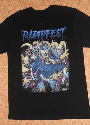 Футболка rabidfest limited edition/рок мерч5 фото