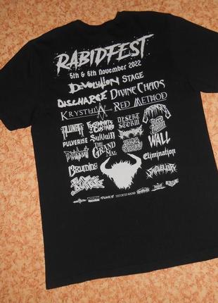 Футболка rabidfest limited edition/рок мерч2 фото