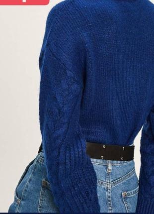 Шерстяной синий свитер2 фото