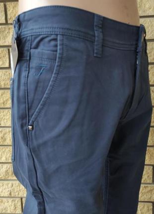 Зимние мужские джинсы, брюки на флисе стрейчевые fangsida, турция8 фото