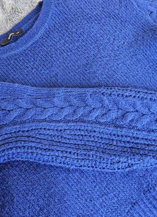 Шерстяной синий свитер5 фото