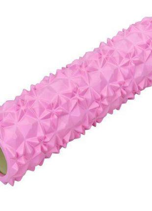 Роллер для йоги и пилатеса fi-0458  45см розовый (33508017)