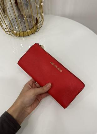 Кошелек брендовый michael kors jet set large wallet кожа оригинал на подарок