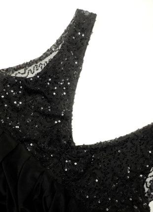 Платье женское вечернее мини с пайетками от бренда gianetta xs s3 фото