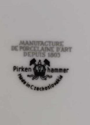 Подарункове блюдо з дзвониками та підковою, чехословаччина, австрійсько-чеська фірма pirkenhammer2 фото