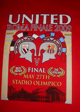 Футболка manchester united roma finale 2009/манчестер юнайтед финал лиги чемпионов 2009/vintage3 фото