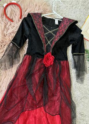 Карнавальна сукня темна принцеса №113 фото