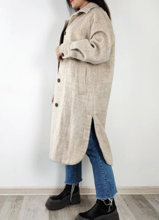 Пісочне пальто-сорочка h&m3 фото
