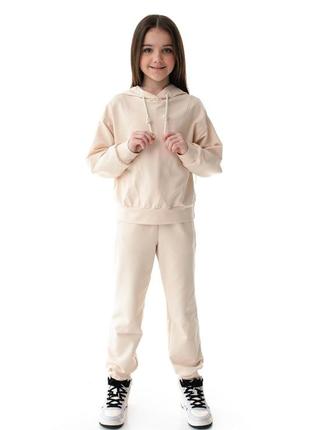 Костюм бежевый спортивный для девочки suzie 116, 128