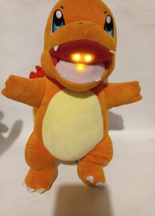 Звукова м'яка іграшка покемон чармандер зі світловими та звуковими ефектами 30 см pokémon pokemon charmander