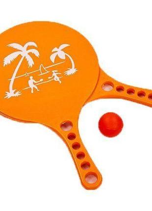 Набор для пляжного тенниса mt-0491  оранжевый (59429334)