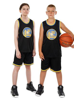 Форма баскетбольная детская nba golden state warriors ba-9963 l черно-желтый (57508697)
