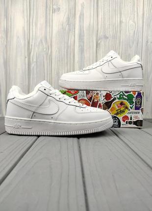 Кроссовки зимние nike air force 1 low winter white4 фото