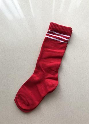 Красные футбольные гетры детские для мальчика или девочки размер 14-161 фото