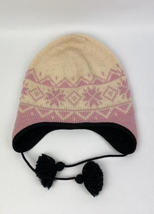 Шерстяная шапка dale of norway 🇳🇴 оригинал теплая зимняя вязаная женская с ушами туристическая для походов5 фото