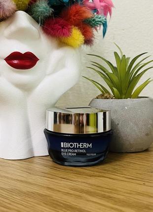 Оригинальный антивозрастной крем для кожи вокруг глаз biotherm blue pro-retinol eye cream