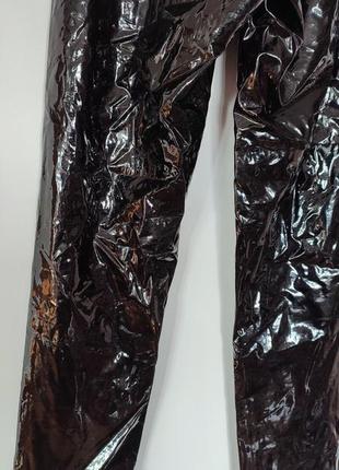 Ledapol лакированные черные брюки женские кожаные глянцевые кожуни секси эротик фотосессия3 фото