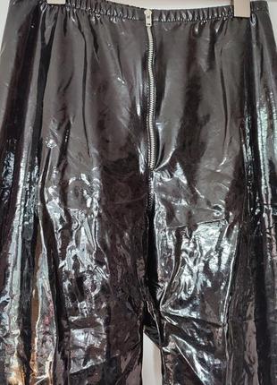 Ledapol лакированные черные брюки женские кожаные глянцевые кожуни секси эротик фотосессия4 фото