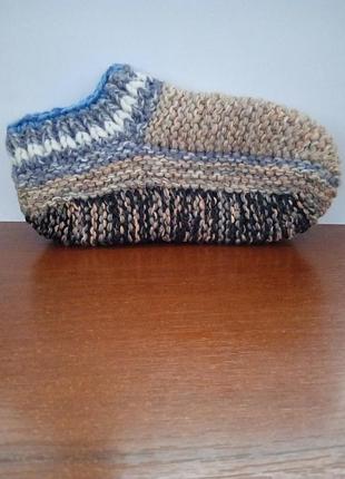 В'язані тапочки - носки2 фото