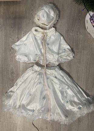 Новогодний костюм снежинки на девочку ❄️⛄️2 фото