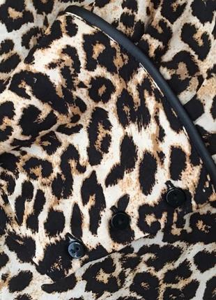 Леопардовая блузка в анималистичный животный принт от zara4 фото