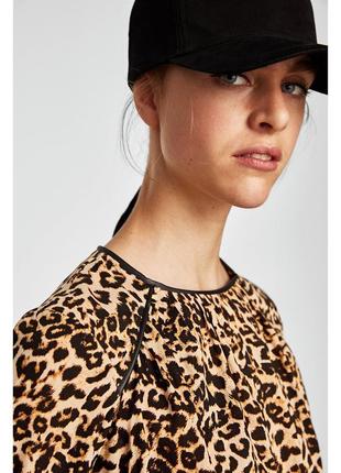 Леопардовая блузка в анималистичный животный принт от zara10 фото