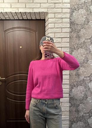 Розовый свитер джемпер rinascimento италия с шерстью rinascimento1 фото