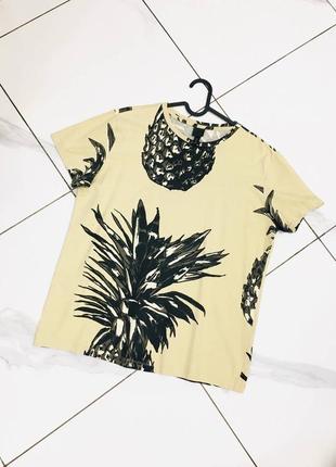 Чоловіча футболка з принтом ананас h&m