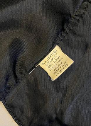 Жакет жилетка черный винтажный натуральная кожа gapelle7 фото