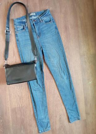 ❤️джинсы скинни высокая посадка талия denim co
