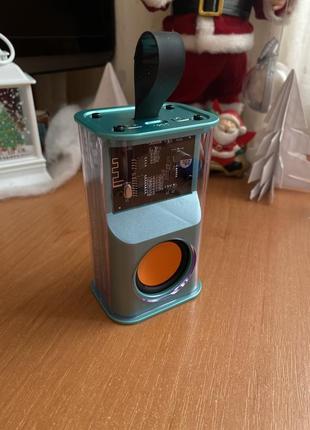 Прозора бездротова bluetooth-колонка mecha, 5 вт, 500 маг, type-c