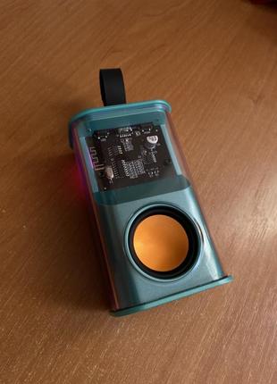 Прозора бездротова bluetooth-колонка mecha, 5 вт, 500 маг, type-c