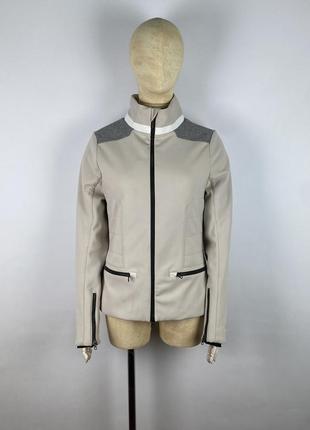 Якісна жіноча тепла лижна куртка capranea swiss development beige warm ski jacket