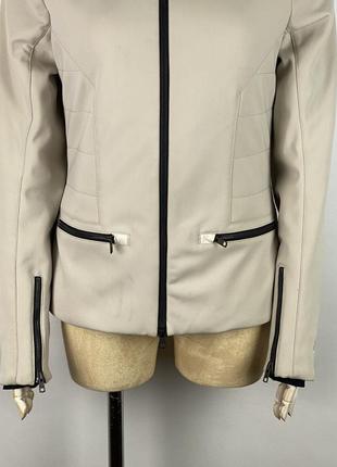 Якісна жіноча тепла лижна куртка capranea swiss development beige warm ski jacket3 фото
