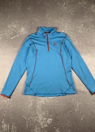 Salomon Advanced skin warm чоловічий лонгслів пуловер на легкому флісі