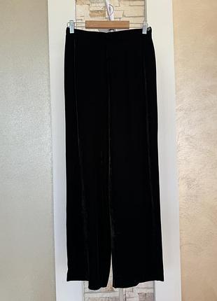 Женские нарядные бархатные брюки marks & spencer2 фото