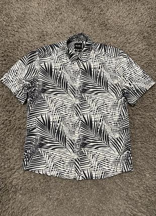 Рубашка тенниска мужская гавайка коттоновая от only &sons