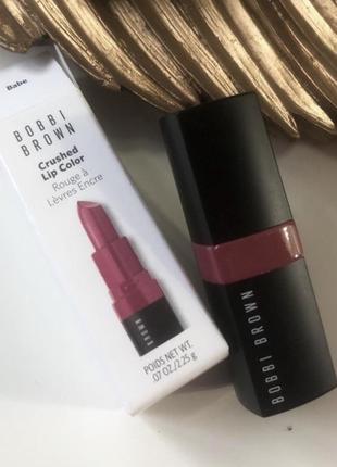 Увлажняющая помада для губ bobbi brown lipstick babe3 фото