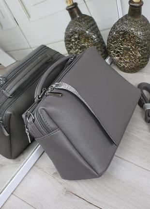 Сумка чемоданчик с короткой и длинной ручками. два отделения и карманы9 фото