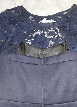 Сукня святкова темно-синього кольору2 фото