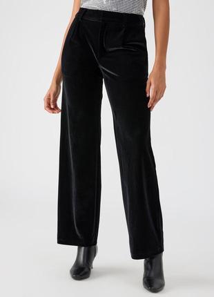 Женские нарядные бархатные брюки marks & spencer