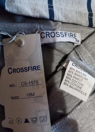 Кофта та футболка- комплект. crossfire. 12-18 міс.4 фото
