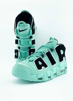 Топ! кроссовки nike vista air uptempo 96 "tiffany blue"5 фото